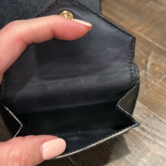 Prada trifold wallet. RARE. In excellent condition. Metallic silver and gold blk - Picture 6 of 11